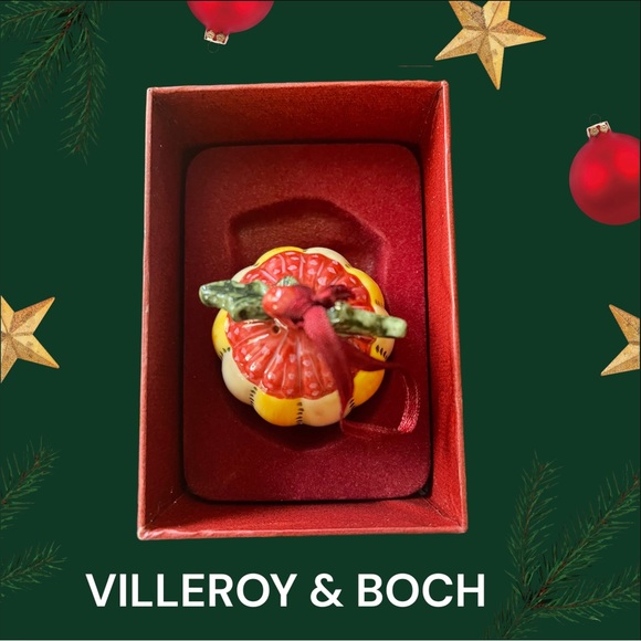 Villeroy & Boch Quince Porcelain Christmas Ornaments in original boxes - Picture 4 of 5